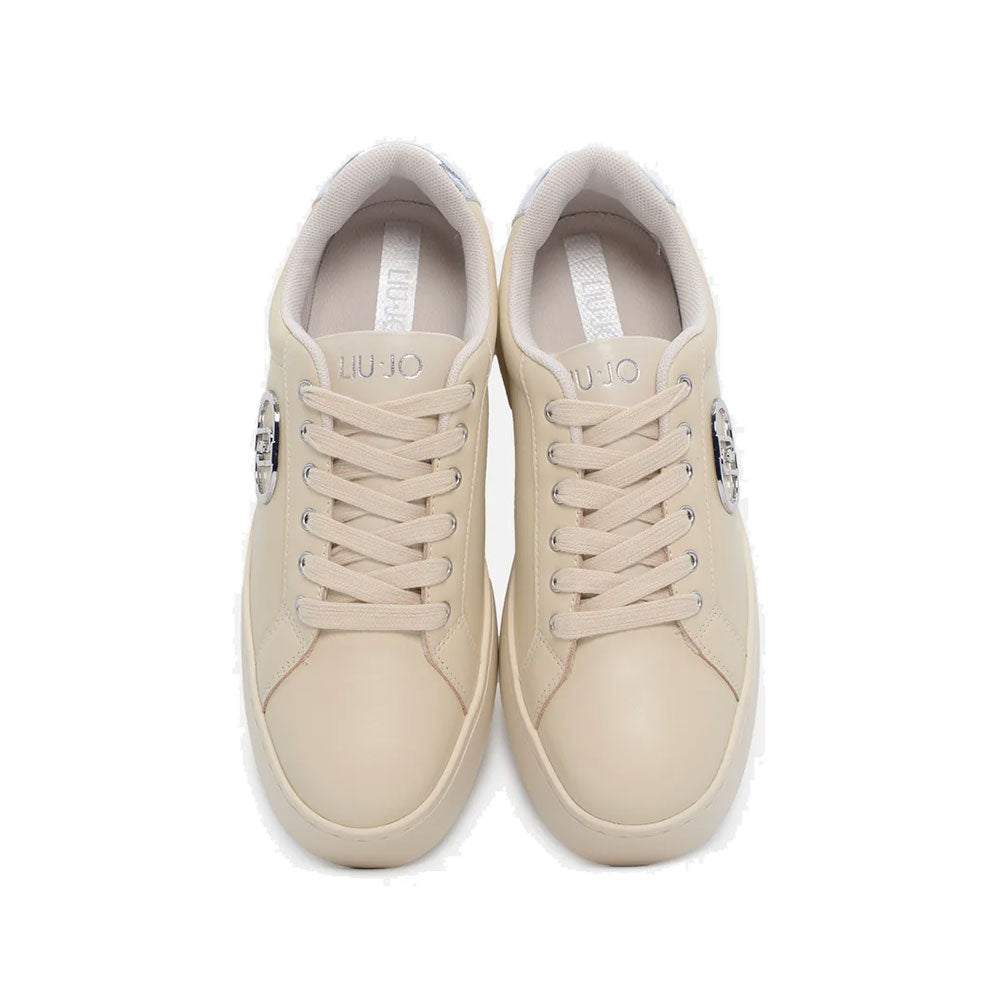 Sneakers Donna LIU JO Pretty 06 in Pelle Avorio