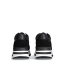 Scarpe Donna LIU JO Amazing 20 Sneakers Platform in Suede e Canvas Nera con Strass