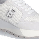 Scarpe Donna LIU JO Amazing 25 Sneakers Platform in Suede e Mesh Bianco