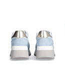 Scarpe Donna LIU JO Amazing 25 Sneakers Platform in Suede e Mesh Azzurro