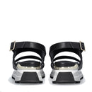 LIU JO Maxi Wonder Sandal 30 
Damen Sandalen aus schwarzem Leder