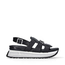 LIU JO Maxi Wonder Sandal 31 
Damen Sandalen aus schwarzem Leder