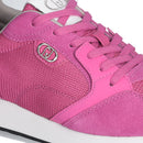 LIU JO Vibe 03 Damen-Sneaker aus rosa Wildleder und hellem Mesh