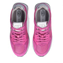 LIU JO Vibe 03 Damen-Sneaker aus rosa Wildleder und hellem Mesh