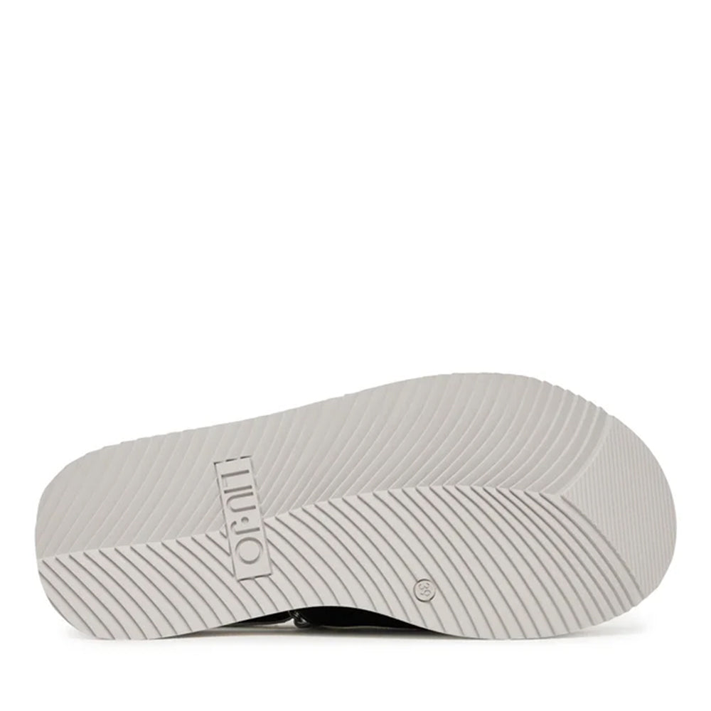 Sandali Platform LIU JO Dreamy Sandal 02 Nero con Inserti Metallizzati Silver