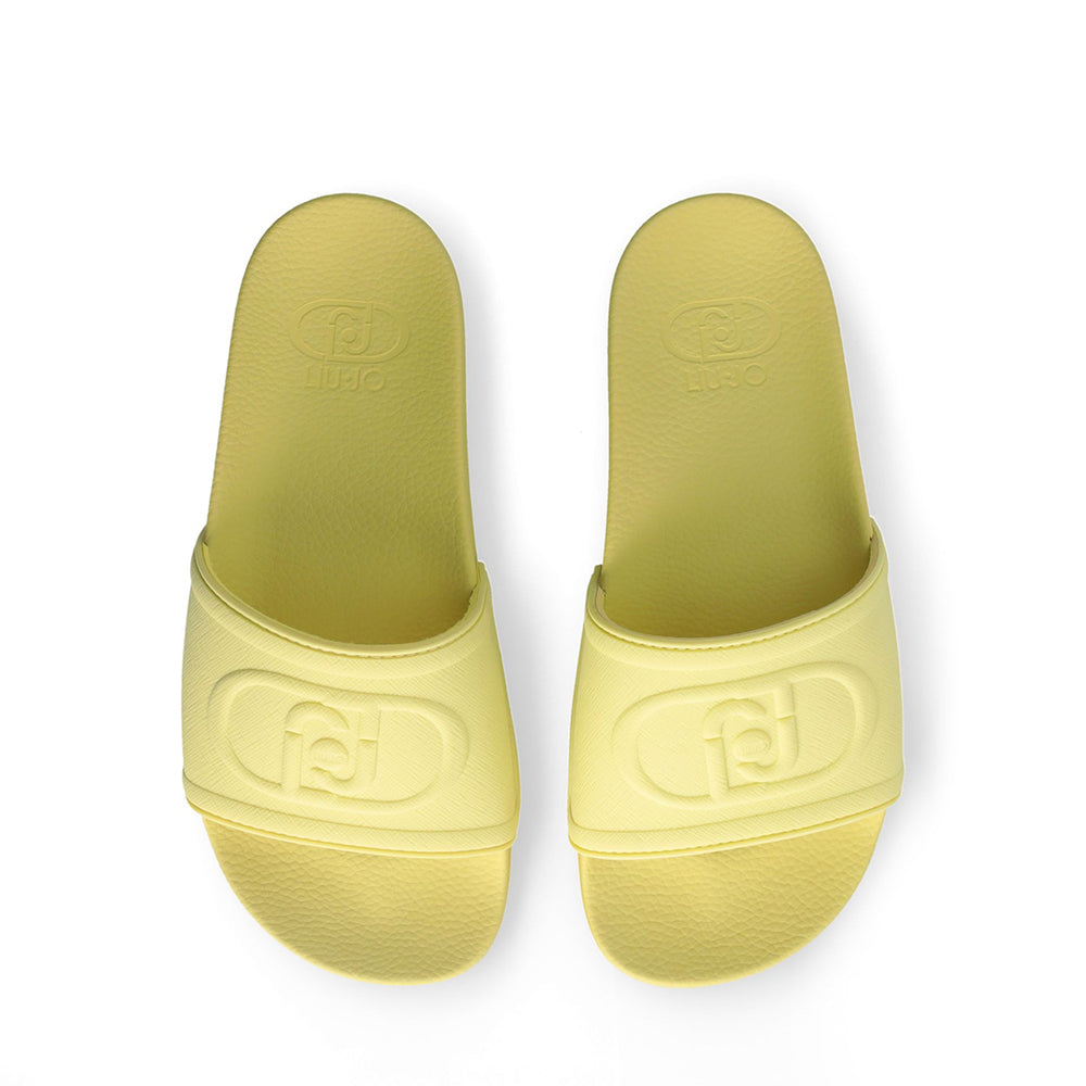 LIU JO Kos 19 Damen Slipper aus Gummi in der Farbe Limette