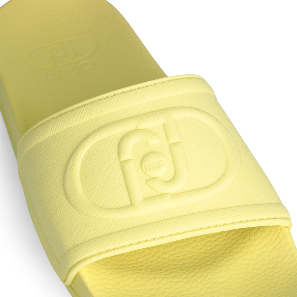 LIU JO Kos 19 Damen Slipper aus Gummi in der Farbe Limette