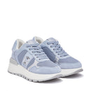 Sneakers Platform Donna LIU JO Amazing 43 Bis in Suede e Mesh Azzurro