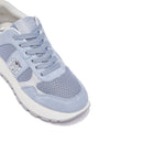 Sneakers Platform Donna LIU JO Amazing 43 Bis in Suede e Mesh Azzurro