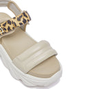 Sandali Chuncky Donna LIU JO Steffy Sandal 01 Beige e Inserto stampa Animalier