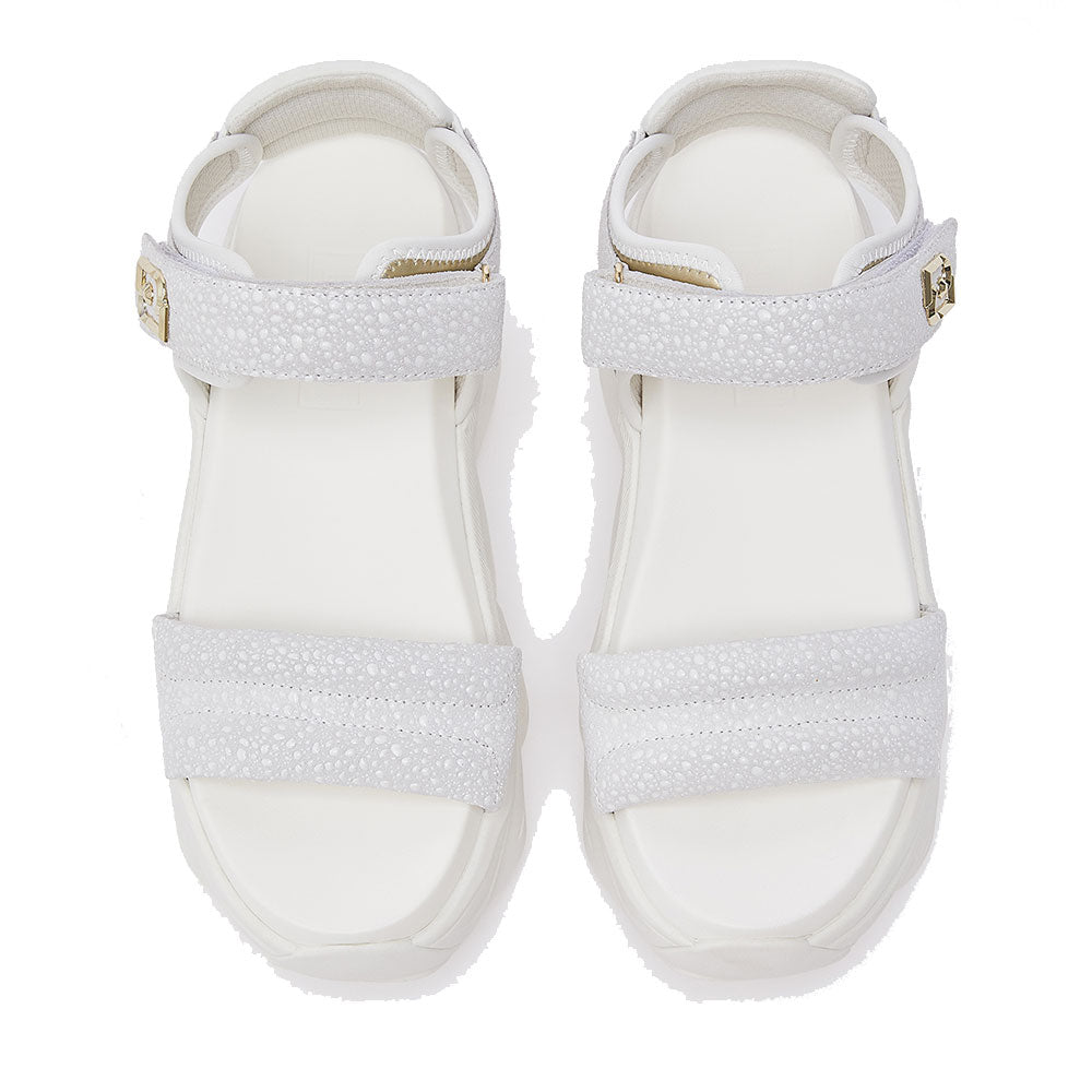 Sandali Chuncky Donna LIU JO Steffy Sandal 01 in Suede Bianco