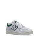 Scarpe Unisex NEW BALANCE Sneakers 480 in Pelle colore White e Timberwolf