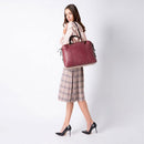 Borsa Donna da Lavoro PIQUADRO linea Circle in Pelle Bordeaux - Rosa - BD4574W92