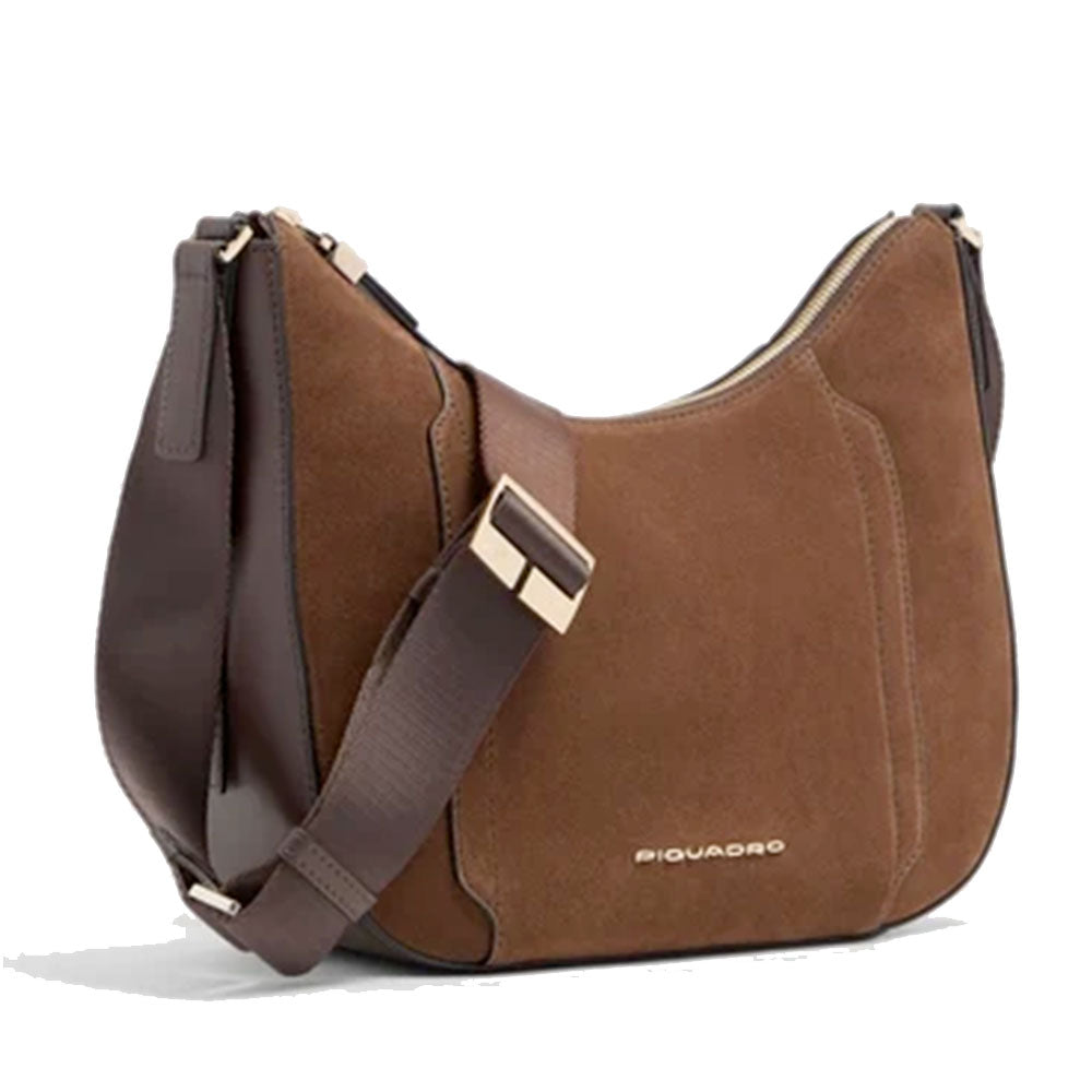 Borsa Donna PIQUADRO linea Circle in Pelle Liscia e Scamosciata Colore Marrone - BD6657W92