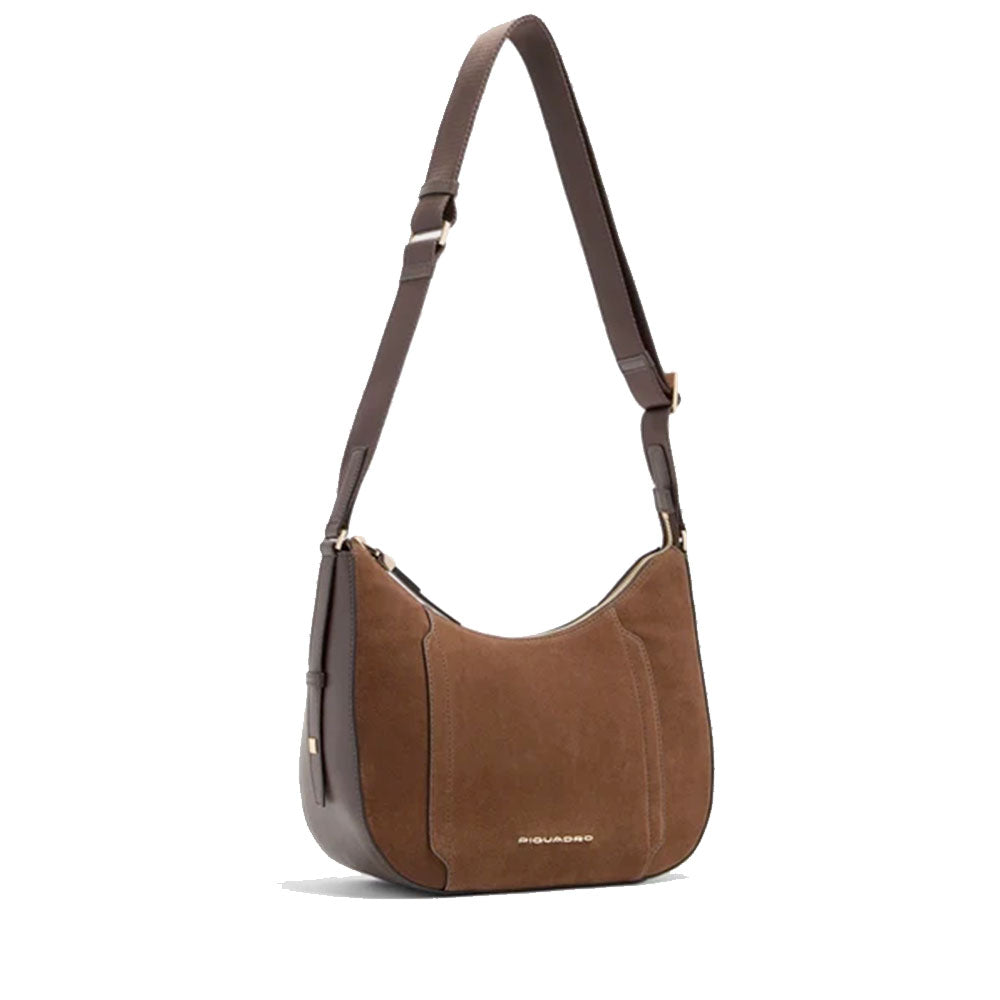 Borsa Donna PIQUADRO linea Circle in Pelle Liscia e Scamosciata Colore Marrone - BD6657W92