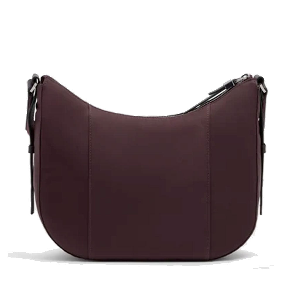 Borsa Donna a Tracolla PIQUADRO linea Circle in Tessuto Riciclato e Pelle Bordeaux Scuro- BD6657W92T