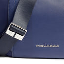 Borsa Donna a Tracolla PIQUADRO linea Circle in Tessuto Riciclato e Pelle Blu - BD6657W92T