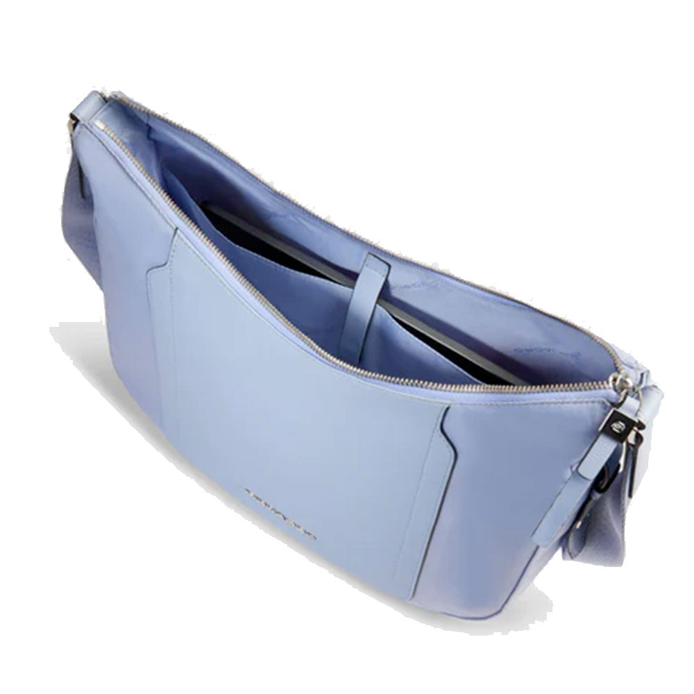 Borsa Donna PIQUADRO linea Circle in Tessuto e Pelle Colore Indaco Misura Grande - BD6658W92T