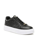 Scarpe Donna LIU JO Sneakers Cleo 20 in Pelle Nera con Logo Embossed