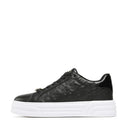 Scarpe Donna LIU JO Sneakers Cleo 20 in Pelle Nera con Logo Embossed