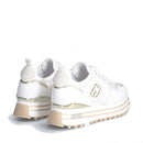 Scarpe Donna LIU JO Maxi Wonder 01 Sneakers Platform in Pelle e Nylon Bianco