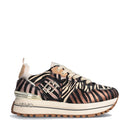 Sneakers Platform LIU JO Maxi Wonder 01 in Pelle Effetto Pony Animalier Multicolor