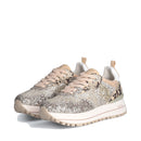 Scarpe Donna LIU JO Maxi Wonder 01 Sneakers Platform con Glitter color Sabbia