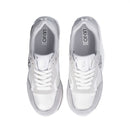 Scarpe Donna LIU JO Maxi Wonder 73 Sneakers Platform in Suede Nylon e Brighty Mesh colore Bianco