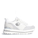 Scarpe Donna LIU JO Maxi Wonder 73 Sneakers Platform in Suede Nylon e Brighty Mesh colore Bianco