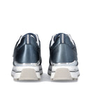 Sneakers Platform Donna LIU JO Maxi Wonder 73 in Pelle Laminata Blu