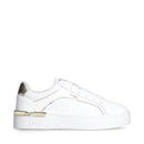 Sneakers Donna LIU JO Silvia 97 in Pelle Bianca con Logo Embossed