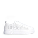 Scarpe Donna LIU JO Sneakers Cleo 26 in Pelle Bianca con Maxi Logo