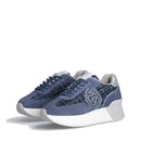 Sneakers Platform Donna LIU JO Dreamy 02 in Suede e Tweed Blu