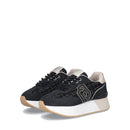 Sneakers Platform Donna LIU JO Dreamy 02 in Suede e Tweed colore Nero