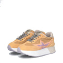 Sneakers Platform Donna LIU JO Dreamy 03 in Suede Nylon e Glitter colore Orange Caramel Violet