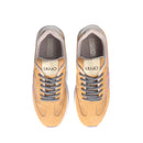 Sneakers Platform Donna LIU JO Dreamy 03 in Suede Nylon e Glitter colore Orange Caramel Violet