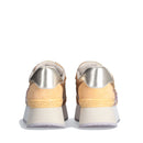 Sneakers Platform Donna LIU JO Dreamy 03 in Suede Nylon e Glitter colore Orange Caramel Violet