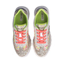 Scarpe Donna LIU JO Sneakers Platform Amazing 26 Full Glitter Multicolor Gold White e Fluo