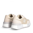 Sneakers Platform LIU JO Amazing 25 in Suede e Mesh Metallizzato Beige