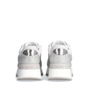 Sneakers Platform LIU JO Amazing 23 in Microfibra e Suede con Strass All Over Pearl Grey