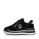 Sneakers Platform LIU JO Amazing 23 in Velluto Nero con Paillettes