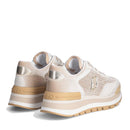 Sneakers Platform LIU JO Amazing 23 in Velluto Taupe con Paillettes