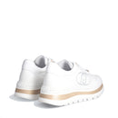 Sneakers Platform LIU JO Amazing 20 in Pelle Bianca con Logo Gioiello