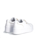 Sneakers Platform LIU JO Selma 11 in Pelle Bianca con Pietre Gioiello