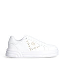 Sneakers Donna LIU JO Cleo 20 in Pelle Bianca con Borchie