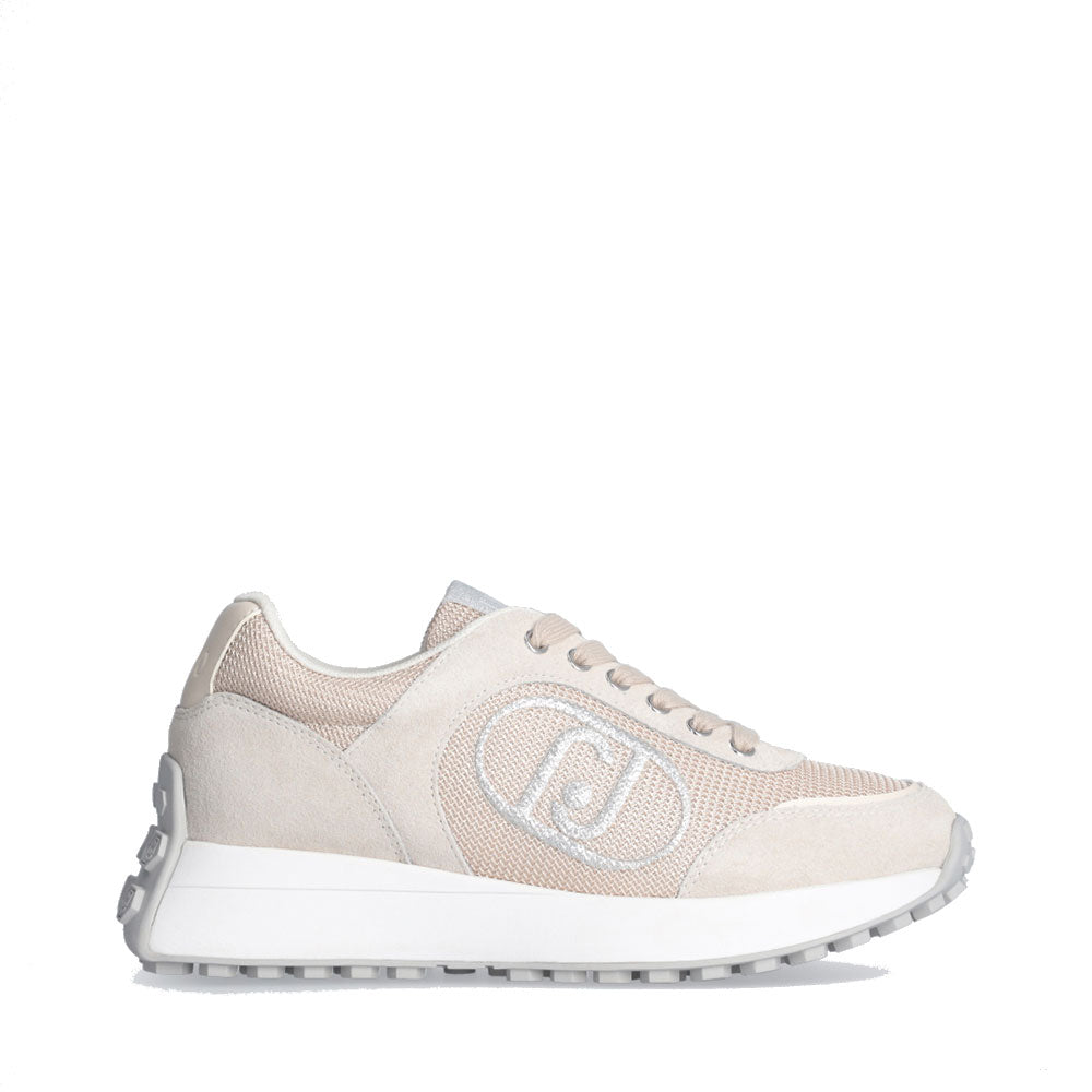 Scarpe Donna LIU JO Sneakers Running Lolo 17 in Suede e Mesh Sand