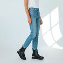 Sneakers Alte Donna LIU JO Maxi Wonder 95 in Tessuto Stretch e Suede Nero