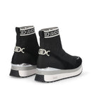 Sock Sneakers Donna LIU JO Maxi Wonder 93 in Tessuto Stretch e Suede Nero