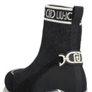 Sock Sneakers Donna LIU JO Maxi Wonder 93 in Tessuto Stretch e Suede Nero