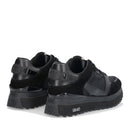 Sneakers Platform Donna LIU JO Maxi Wonder 91 in Suede Nylon e Vernice Nero